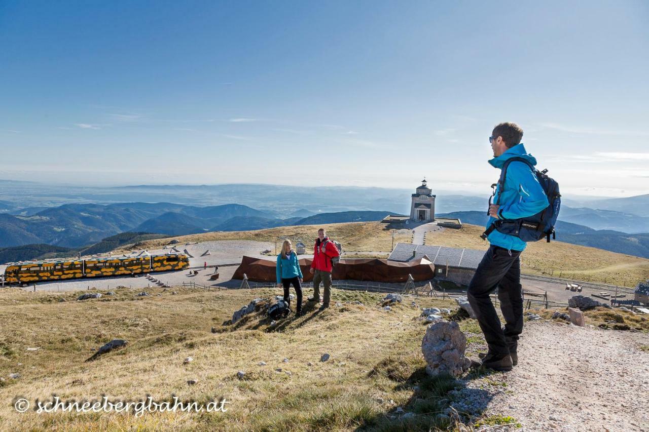 Haus Lenz Ferienwohnungen - Fam Ostermann Puchberg am Schneeberg Bagian luar foto